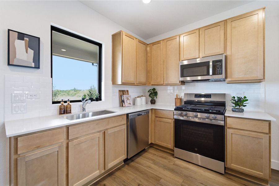 Furnished interior in a model home at Lone Oak in San Antonio (Image 21).
