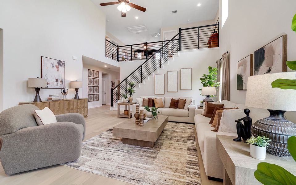Furnished interior in a model home at River Ranch Meadows in Dayton (Image 37). Furnished interior in a model home at River Ranch Meadows in Dayton (Image 37).