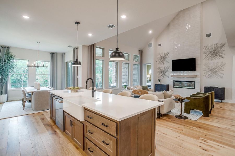 Furnished interior in a model home at Aster Park in McKinney (Image 36).