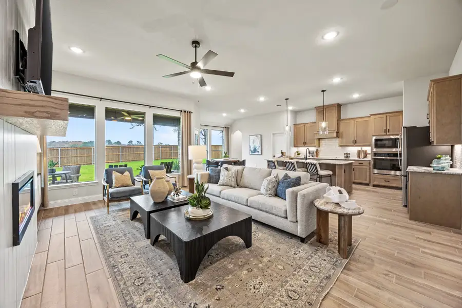 Furnished interior in a model home at Mockingbird Hills - Signature Series in Joshua (Image 8).