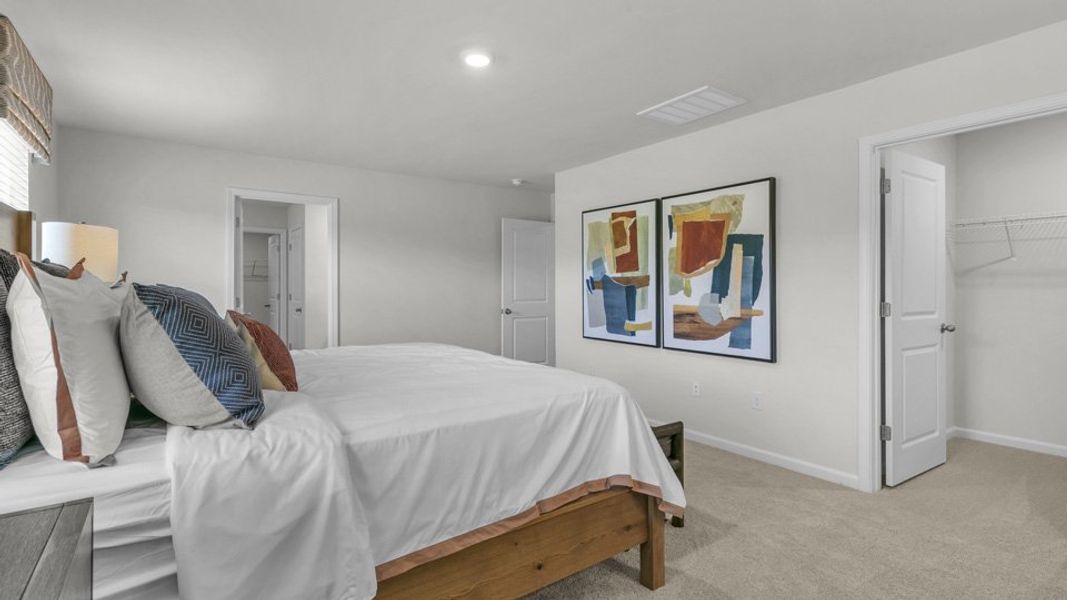 Furnished interior in a model home at Westerly in Lillington (Image 39).