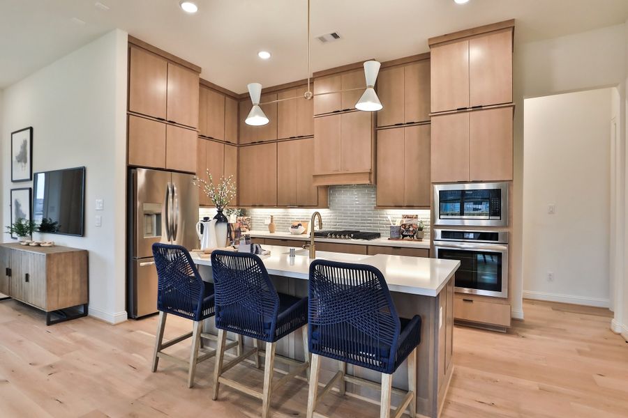 Furnished interior in a model home at Brewster Pointe in College Station (Image 3). Furnished interior in a model home at Brewster Pointe in College Station (Image 3).