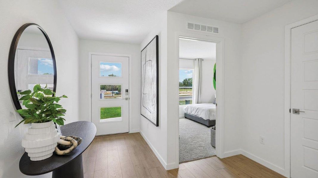 Furnished interior in a model home at Boulevard Oaks in Lady Lake (Image 3). Furnished interior in a model home at Boulevard Oaks in Lady Lake (Image 3).