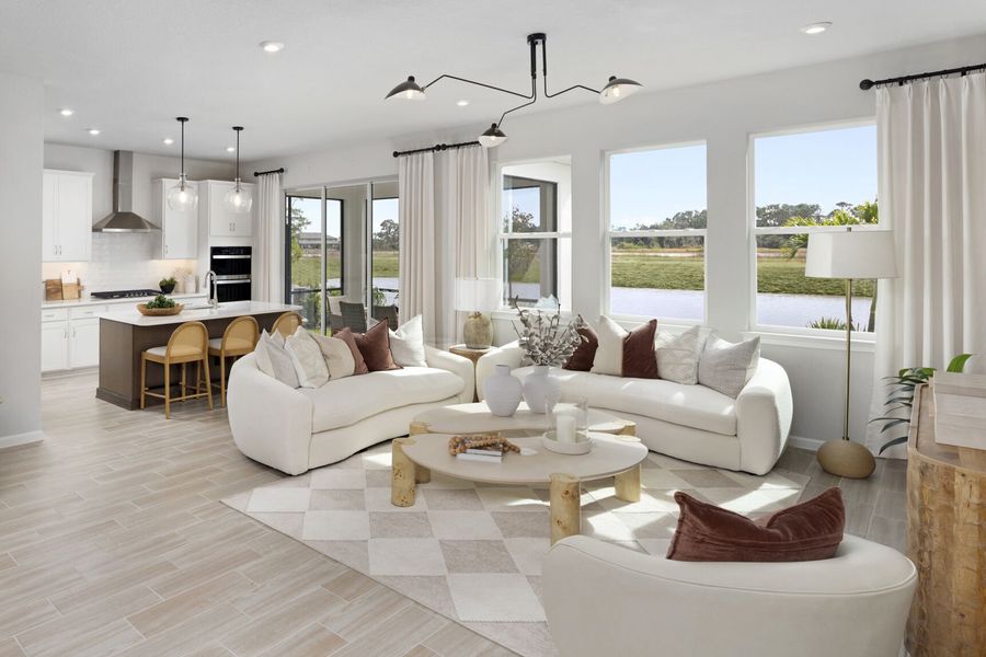 Furnished interior in a model home at Sanderling in Palmetto (Image 4).