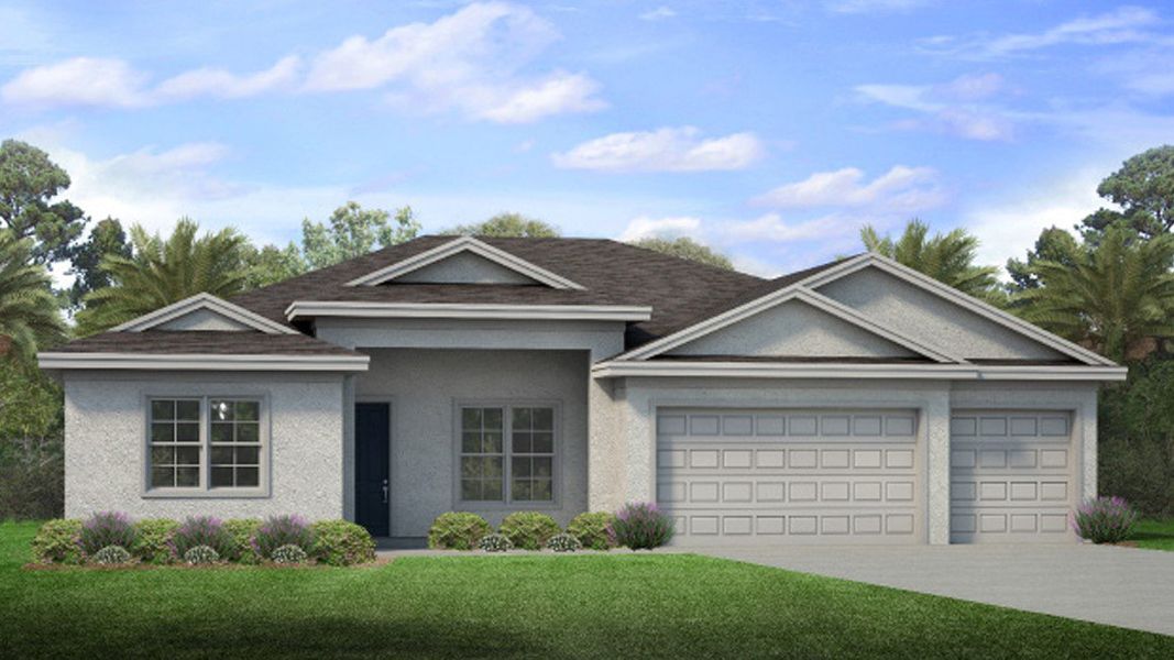 Front exterior of a home in the Cape Coral Signature community, located in Cape Coral, FL (Image 8).