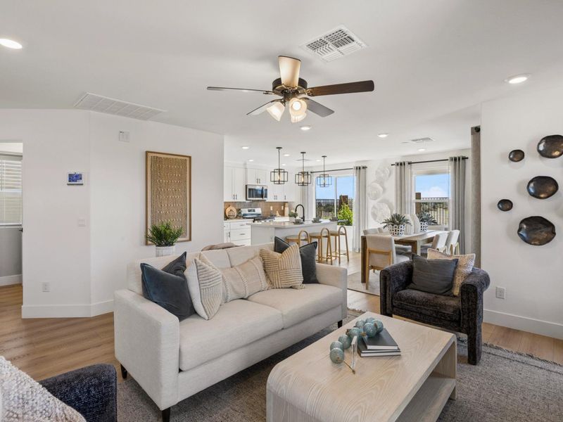 Furnished interior in a model home at South Ranch Southern Collection in Prescott (Image 8).
