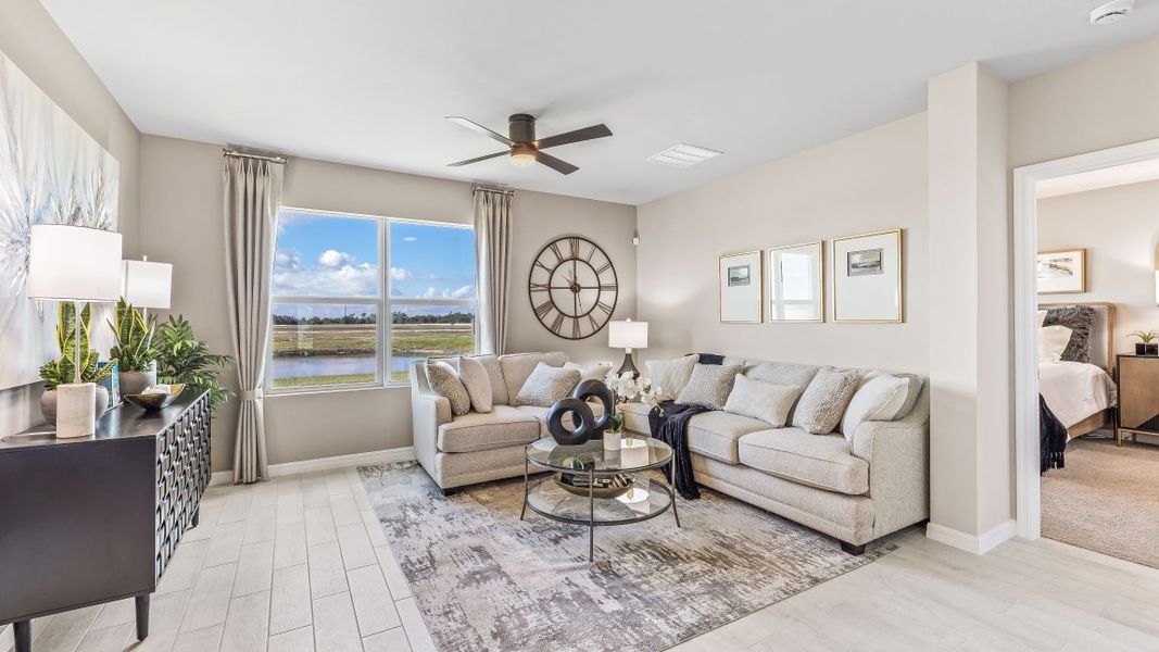 Furnished interior in a model home at Seagrass in Punta Gorda (Image 6). Furnished interior in a model home at Seagrass in Punta Gorda (Image 6).