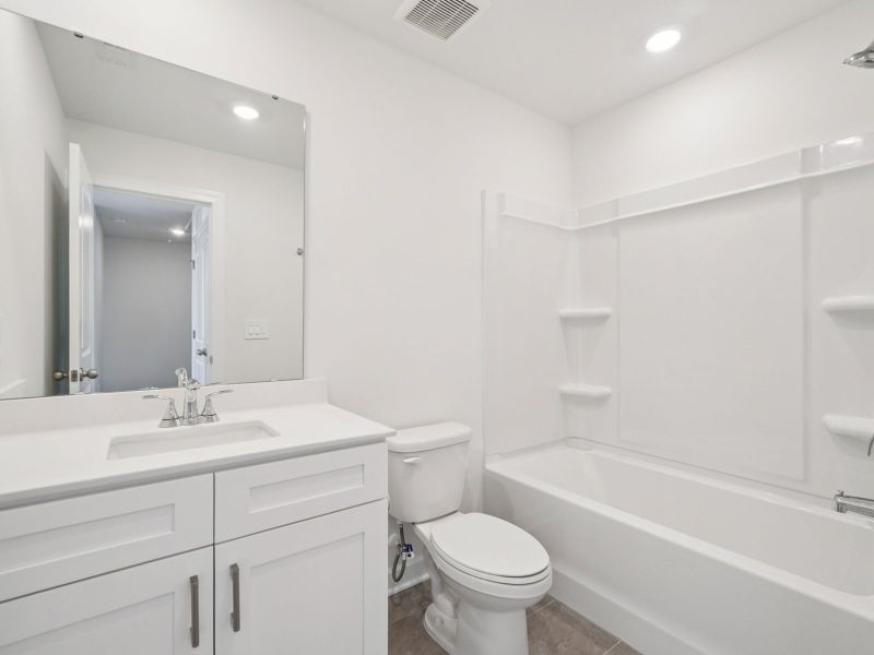 Furnished interior in a model home at Meadows at Wilson Farms - The Heights Series in Fort Mill (Image 9).