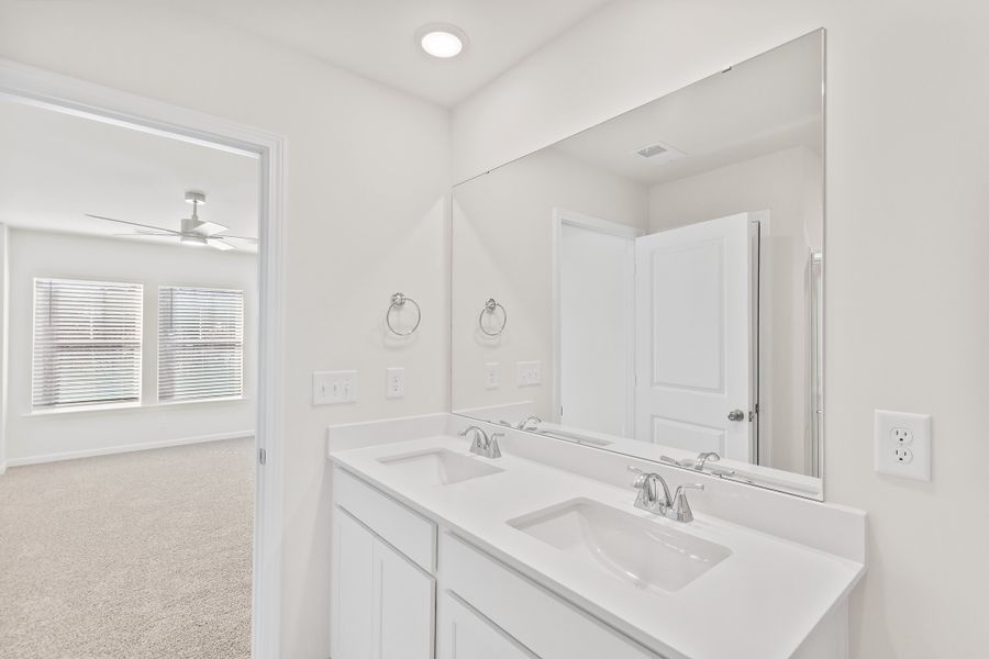 Furnished interior in a model home at Cottage Corners in Taylors (Image 18). Furnished interior in a model home at Cottage Corners in Taylors (Image 18).