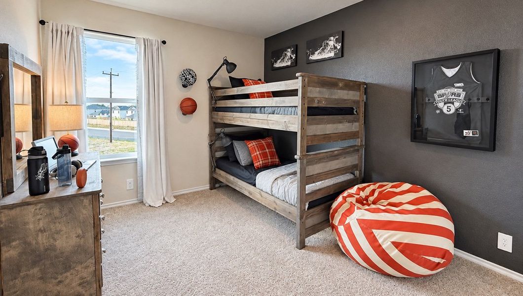 Furnished interior in a model home at Redbird Ranch in San Antonio (Image 45).