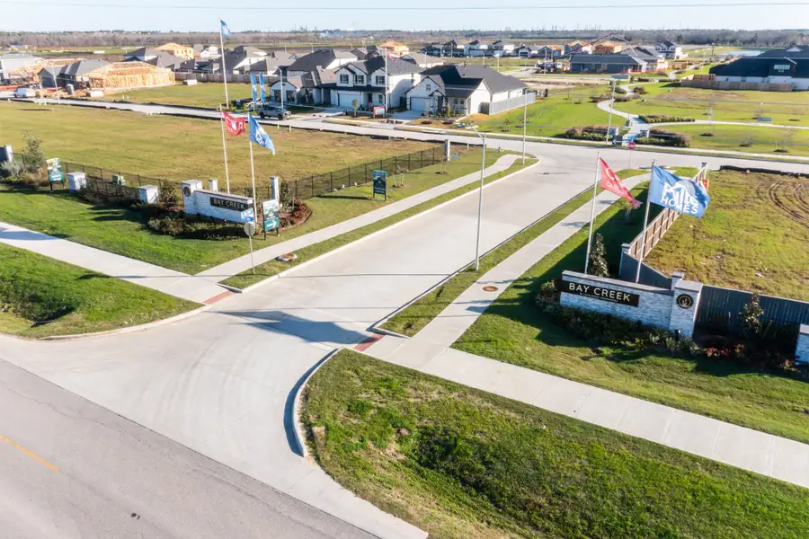 Aerial view of the Bay Creek community in Baytown, TX, showing layout and nearby surroundings (Image 12).