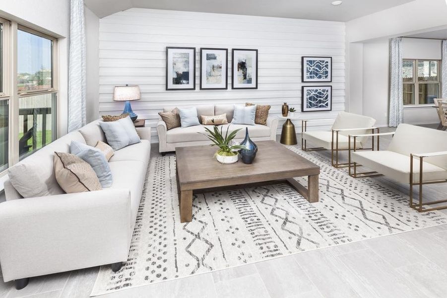 Buffalo Crossing Model Home Living Room