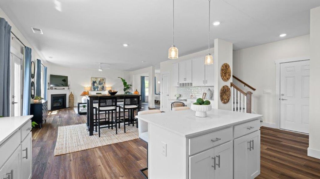 Furnished interior in a model home at Harbor Crest in Ooltewah (Image 23).