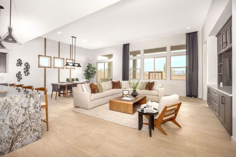 Furnished interior in a model home at Saguaro Reserve II in Marana (Image 8). Furnished interior in a model home at Saguaro Reserve II in Marana (Image 8).