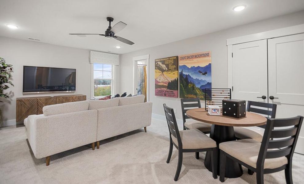 Furnished interior in a model home at Arbor West in Dawsonville (Image 13).