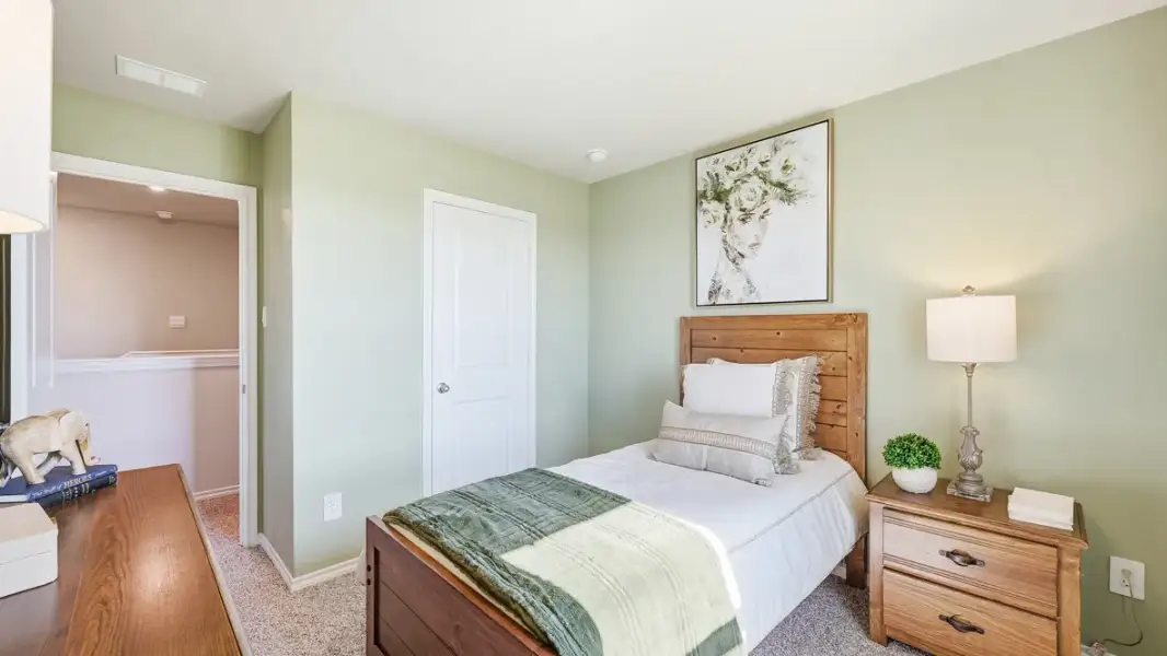 Furnished interior in a model home at Ponder Farms in Ponder (Image 16).