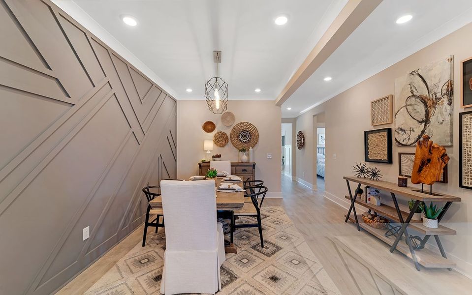 Furnished interior in a model home at McCain's Station in Gallatin (Image 14). Furnished interior in a model home at McCain's Station in Gallatin (Image 14).