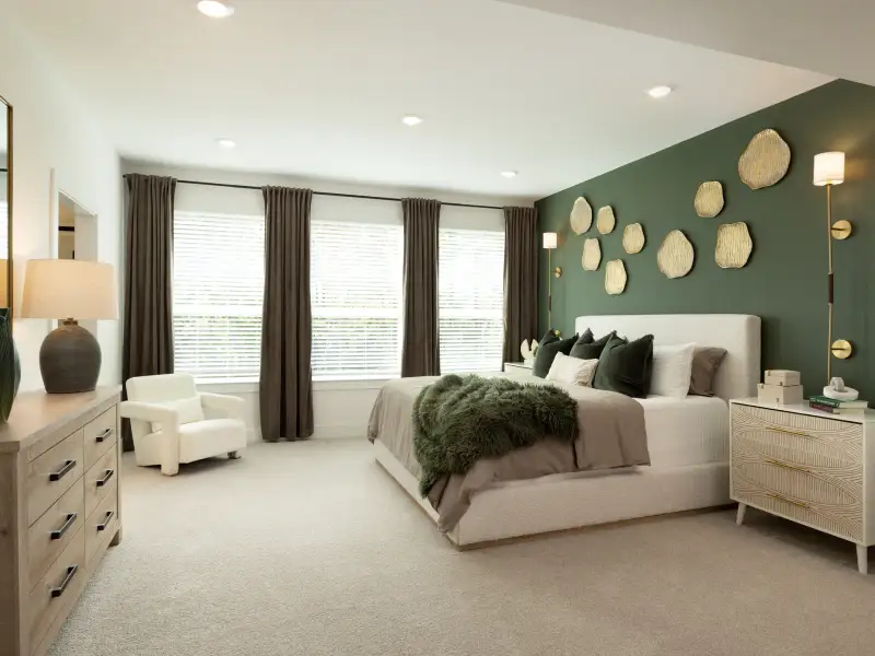 Furnished interior in a model home at Bridge Creek Village - Luxe Series in Cypress (Image 10).
