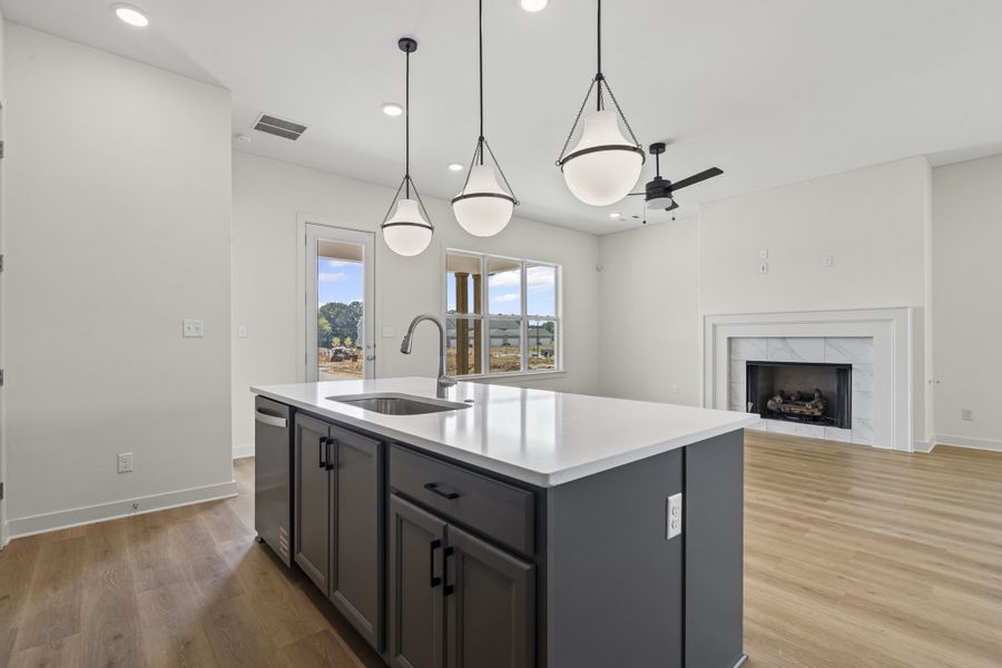 Furnished interior in a model home at Union Depot in Bartlett (Image 7). Furnished interior in a model home at Union Depot in Bartlett (Image 7).