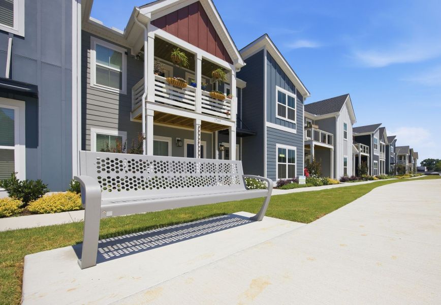 The Parks of Mill Town offers thoughtfully designed new homes in Chattanooga, TN with walkable green spaces, modern architecture and convenient access to downtown Chattanooga.