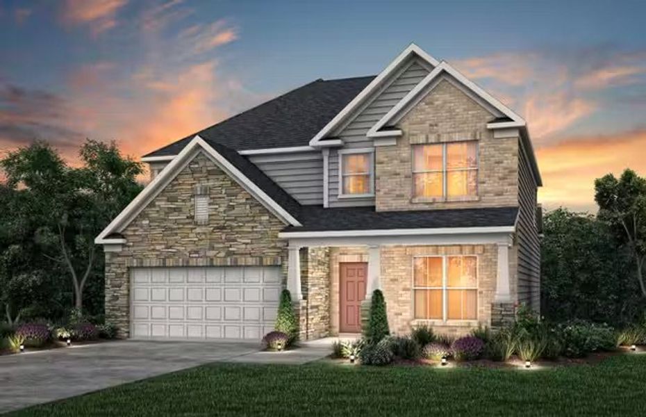 Front exterior of a home in the Woodbridge Estates community, located in McDonough, GA (Image 8).