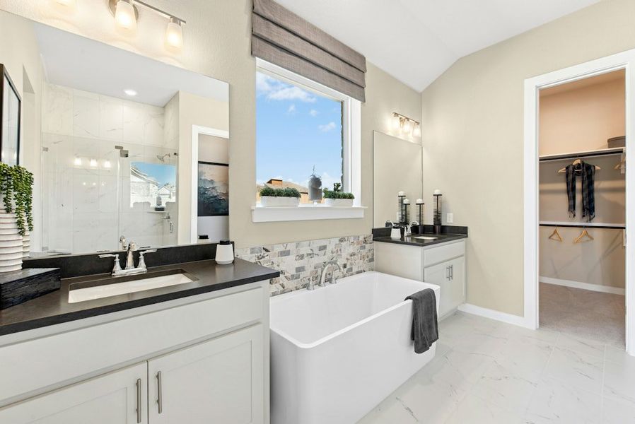 Furnished interior in a model home at The Colony in Bastrop (Image 27). Furnished interior in a model home at The Colony in Bastrop (Image 27).