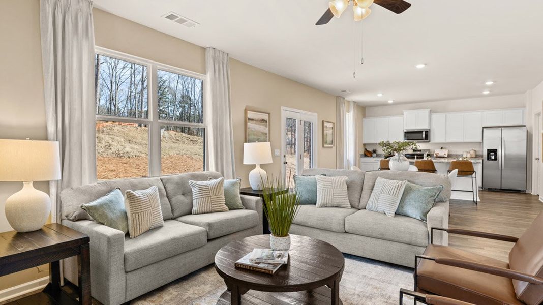 Furnished interior in a model home at Brooks Village in Dacula (Image 14).