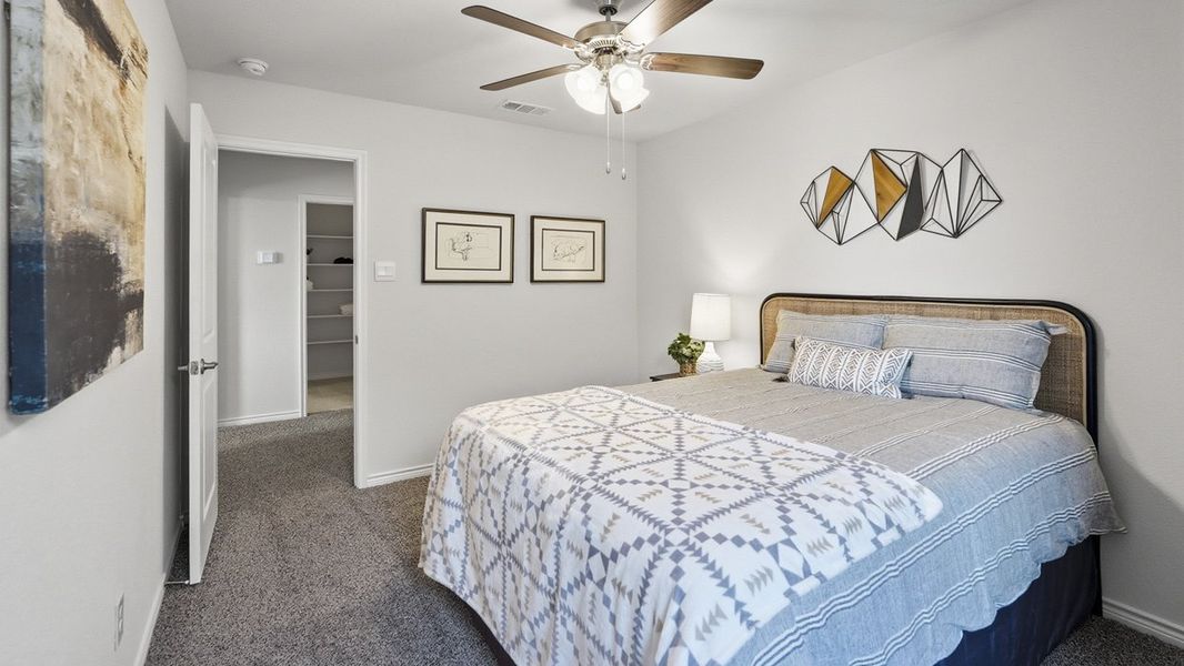 Furnished interior in a model home at The Woods at Lindsey Place in Anna (Image 73).