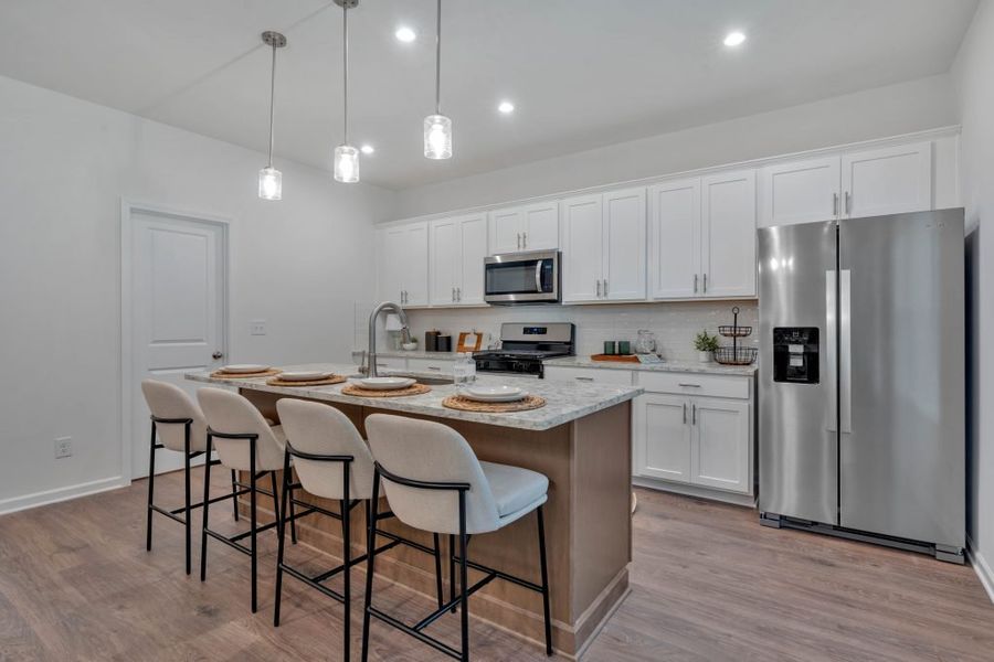 Furnished interior in a model home at Meadow Pines in Dallas (Image 10).