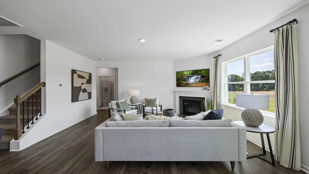 Furnished interior in a model home at Waverly Station in Greenwood (Image 10). Furnished interior in a model home at Waverly Station in Greenwood (Image 10).
