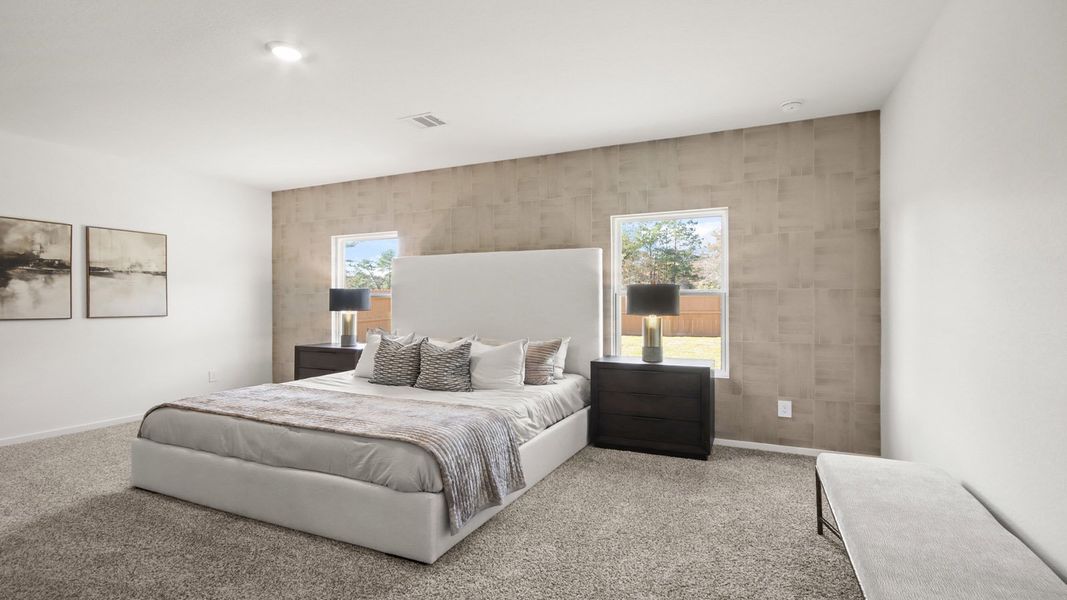 Furnished interior in a model home at Maple Woods in Hockley (Image 11).