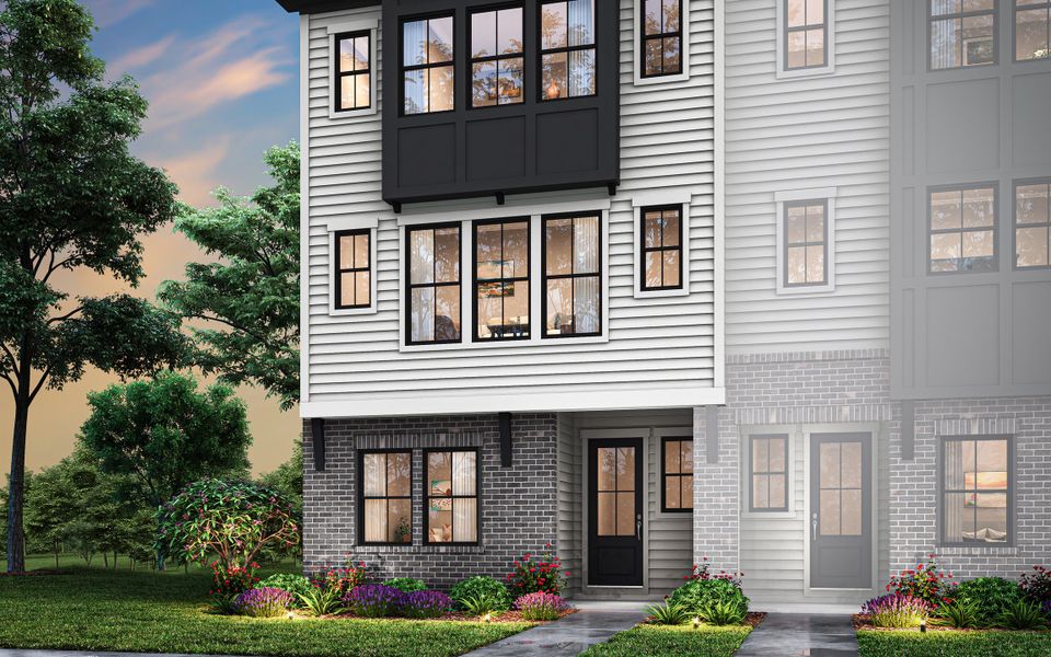 Front exterior of a home in the Ascend community, located in Charlotte, NC (Image 9).