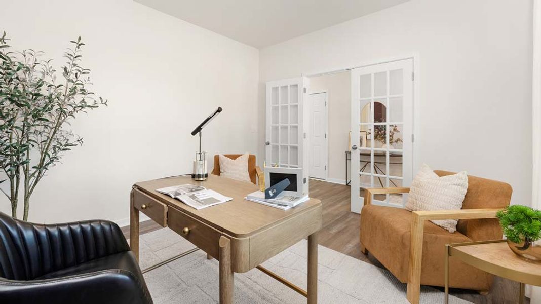 Furnished interior in a model home at Bristol Terrace in Statesville (Image 4).