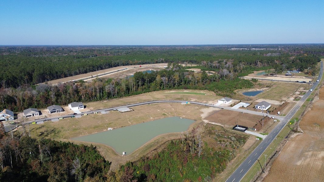 Site preparation and early development at Pinewood Estates in Conway, SC (Image 13).