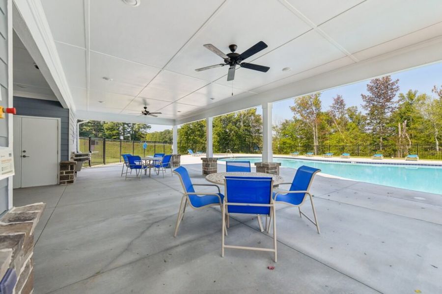 Exterior details of a home in The Hills at Cedar Creek, Winder (Image 47).