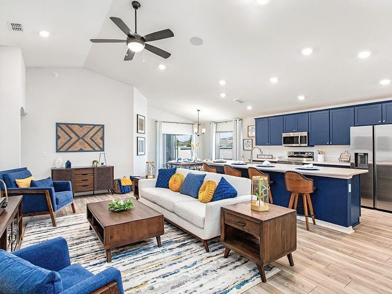 Homes at Gracelyn Grove include spacious open-concept living space - Parker model home in Haines City, FL