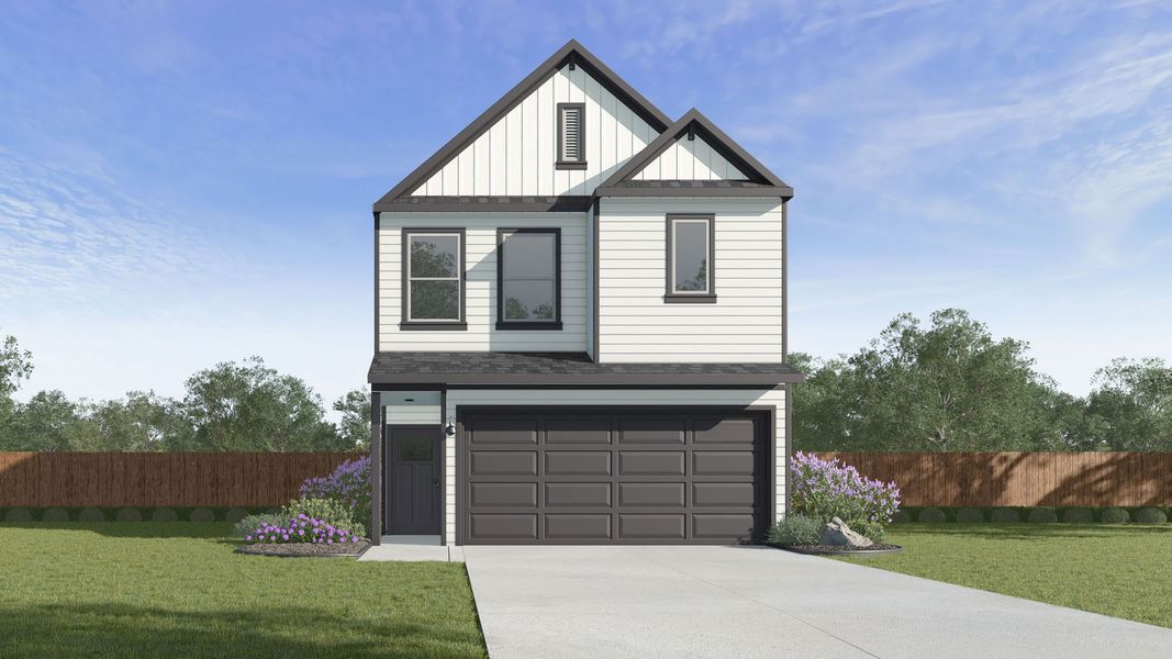 Front exterior of a home in the Villarosa at Tamarron community, located in Katy, TX (Image 23).