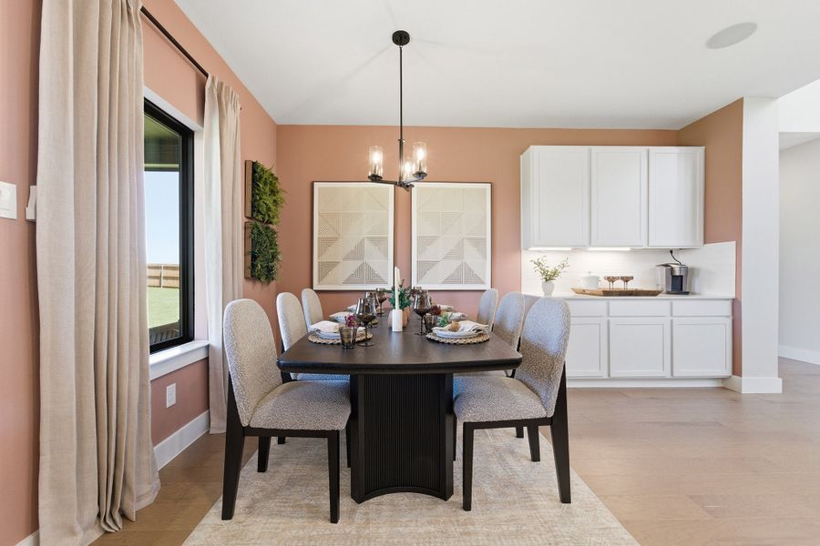 Furnished interior in a model home at Heartland in Heartland (Image 34).