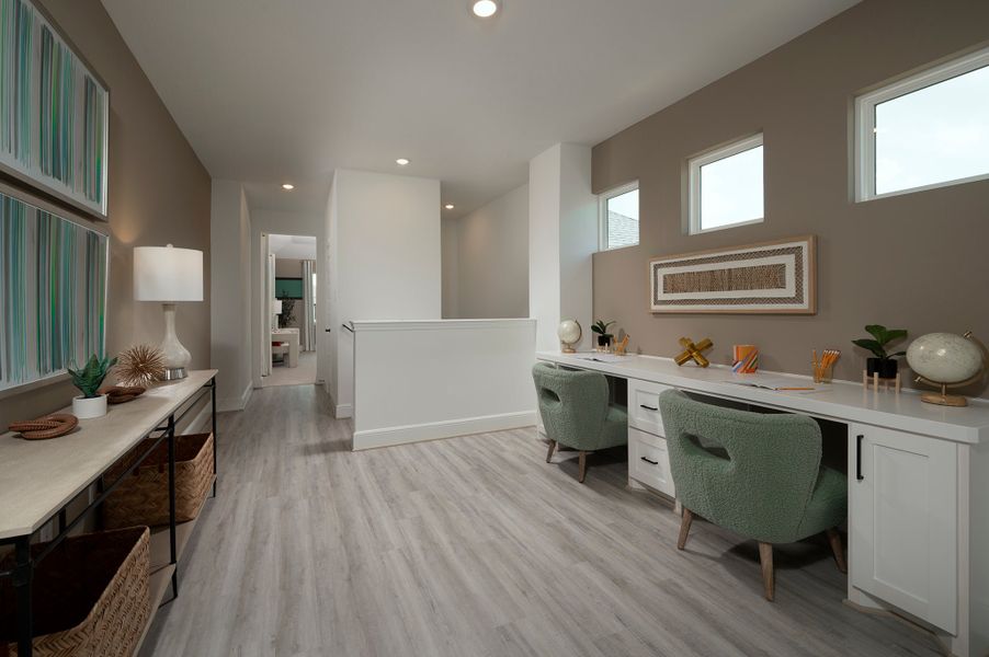Furnished interior in a model home at Harvest Green in Richmond (Image 24). Furnished interior in a model home at Harvest Green in Richmond (Image 24).