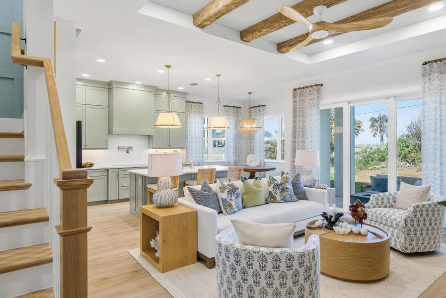 Furnished interior in a model home at Beachview Cove in Ormond Beach (Image 32).