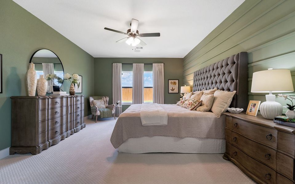 Furnished interior in a model home at Emberly in Beasley (Image 17).