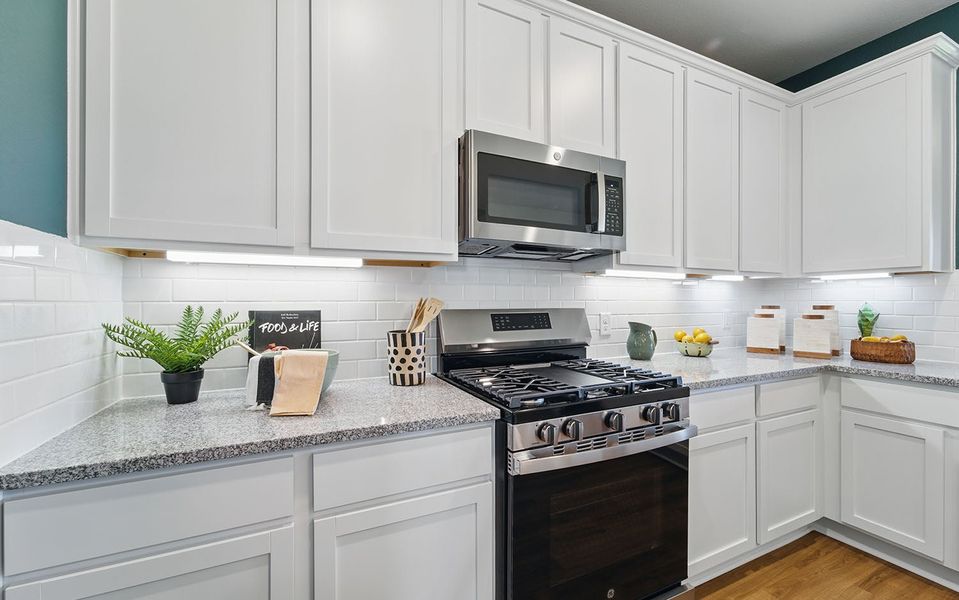 Furnished interior in a model home at Sweetgrass Village in Crosby (Image 25). Furnished interior in a model home at Sweetgrass Village in Crosby (Image 25).