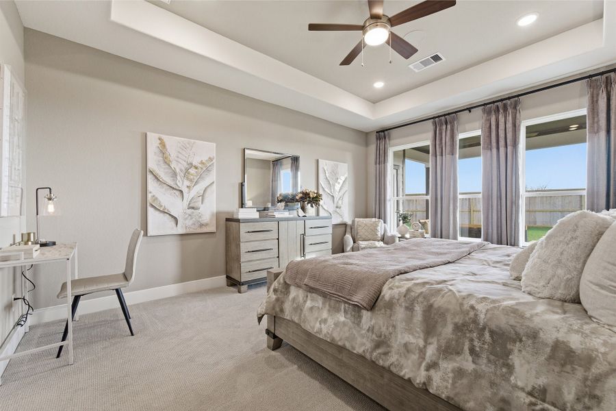 Furnished interior in a model home at Ashland in Angleton (Image 35).