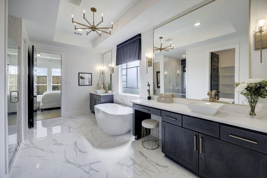 Furnished interior in a model home at Legacy - 60' in League City (Image 15). Furnished interior in a model home at Legacy - 60' in League City (Image 15).