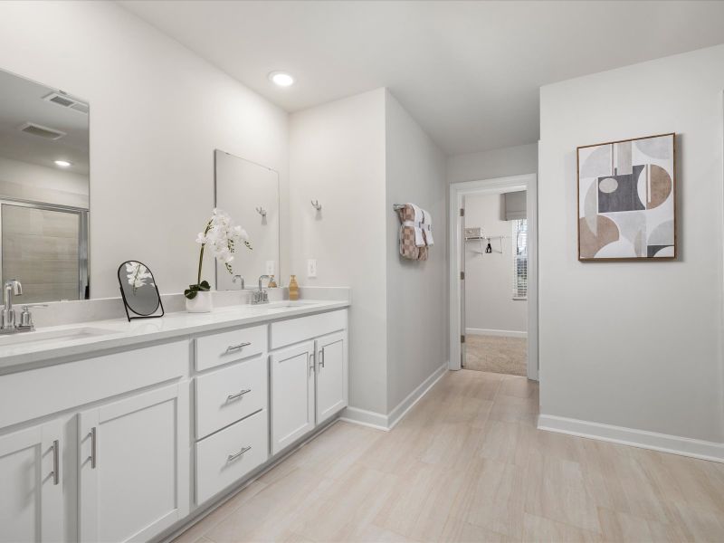 Furnished interior in a model home at The Farm at Wells Creek - Signature Collection in Gray Court (Image 16). Furnished interior in a model home at The Farm at Wells Creek - Signature Collection in Gray Court (Image 16).