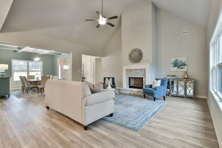 Furnished interior in a model home at Wimberly Estates in Newnan (Image 16). Furnished interior in a model home at Wimberly Estates in Newnan (Image 16).