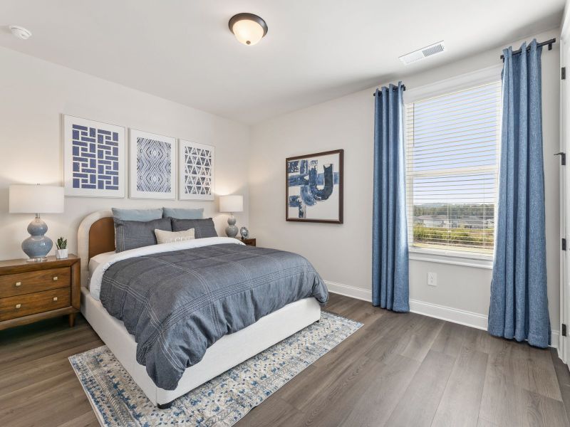 The first floor secondary bedroom is perfect for guests.