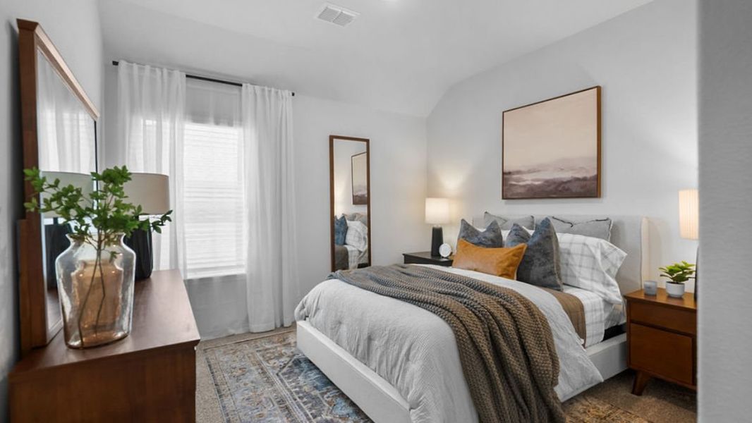 Furnished interior in a model home at The Landing at Hidden Lakes in McKinney (Image 29).