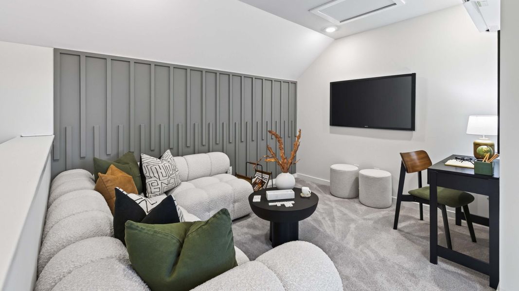 Furnished interior in a model home at Kingman Townhomes in Charlotte (Image 24).