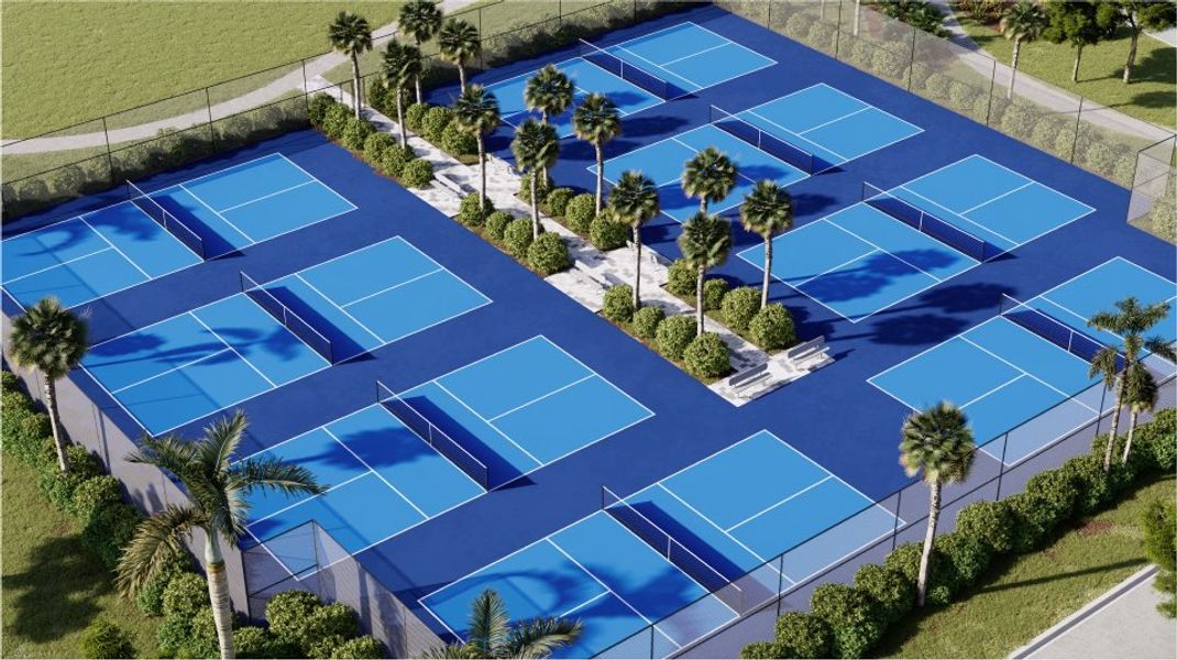 Timbers at Everlands Pickleball courts